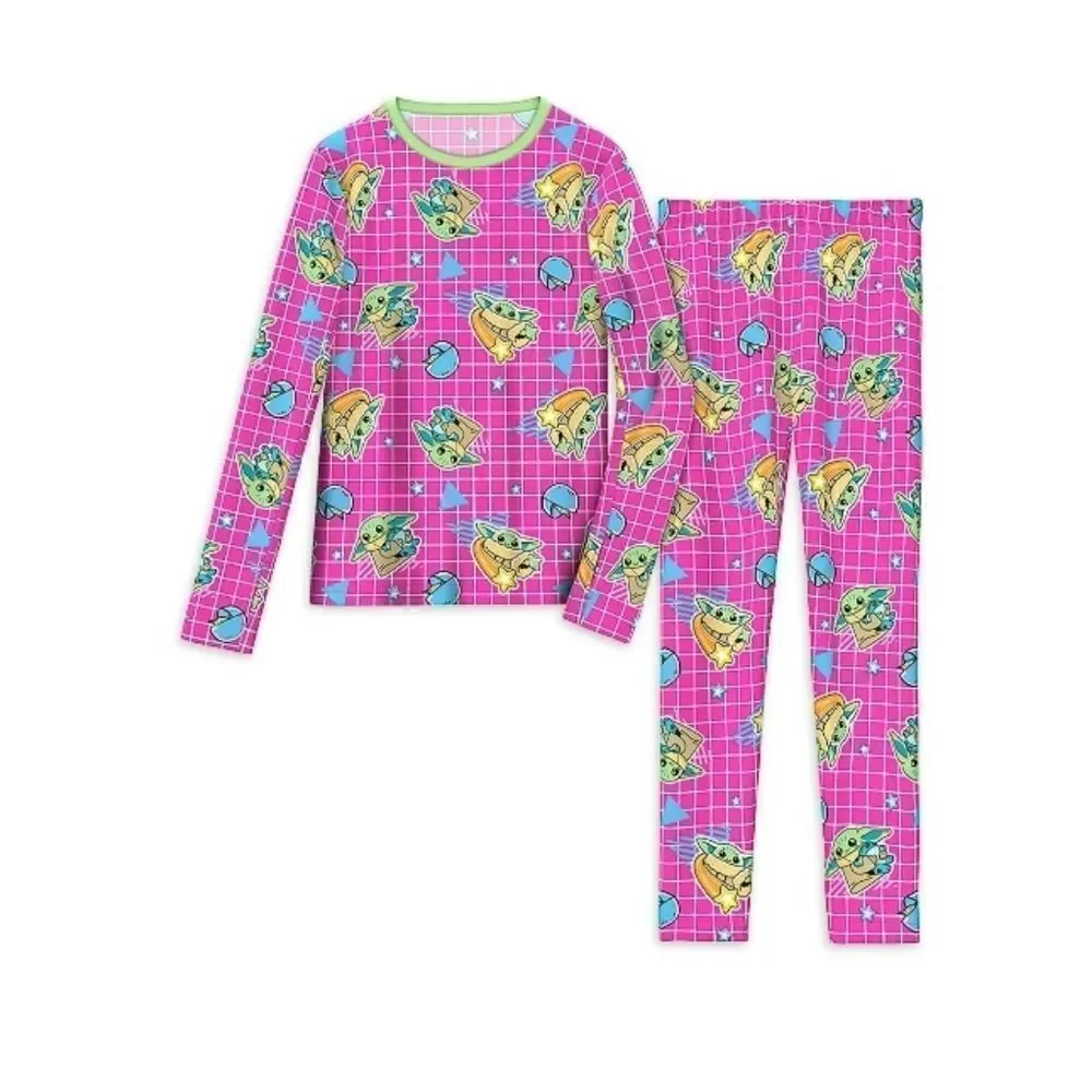 Girl’s Star Wars Mandelorian Thermal Underwear Pajama Lounge 2, 2-Pc Sets Size L